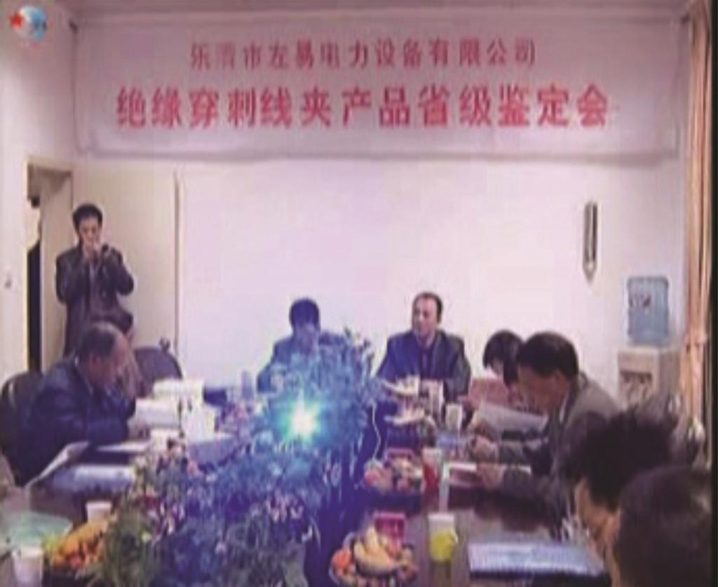  左易绝缘穿刺线夹产品省级新产品鉴定会